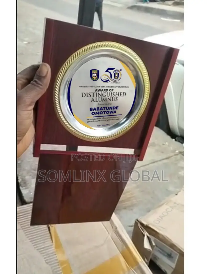 Wooden Plate Award Plaque