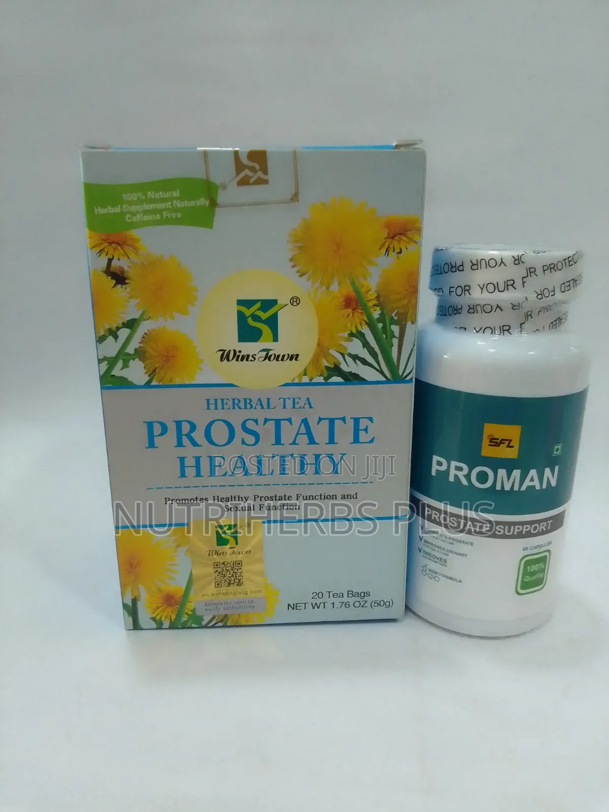 SFL Proman Capsules+Wins Town Prostate Healthy Tea:For Prostate Health