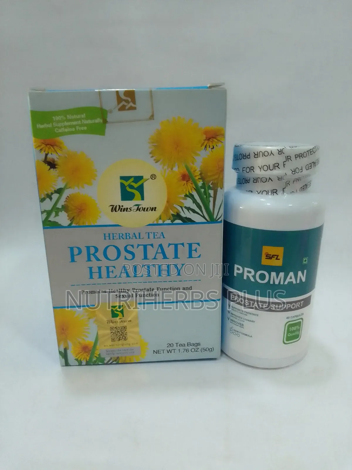 SFL Proman Capsules+Wins Town Prostate Healthy Tea:For Prostate Health