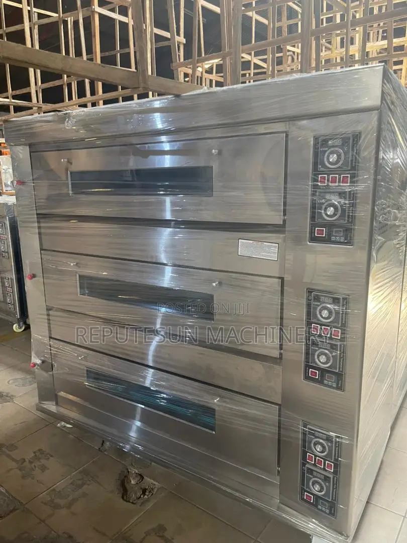 3 Deck, 9 Trays Gas Oven Electric