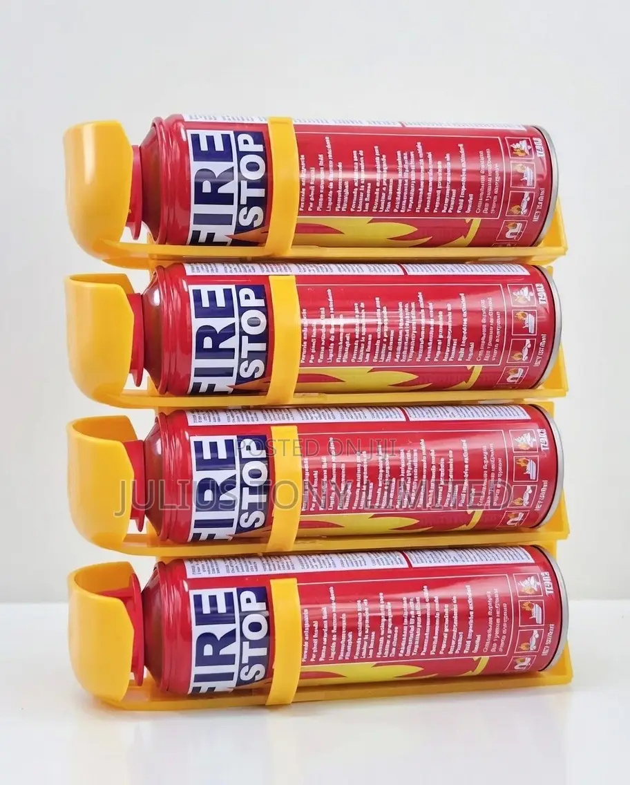 Four Compact 500ml “Fire Stop” Fire Extinguishers