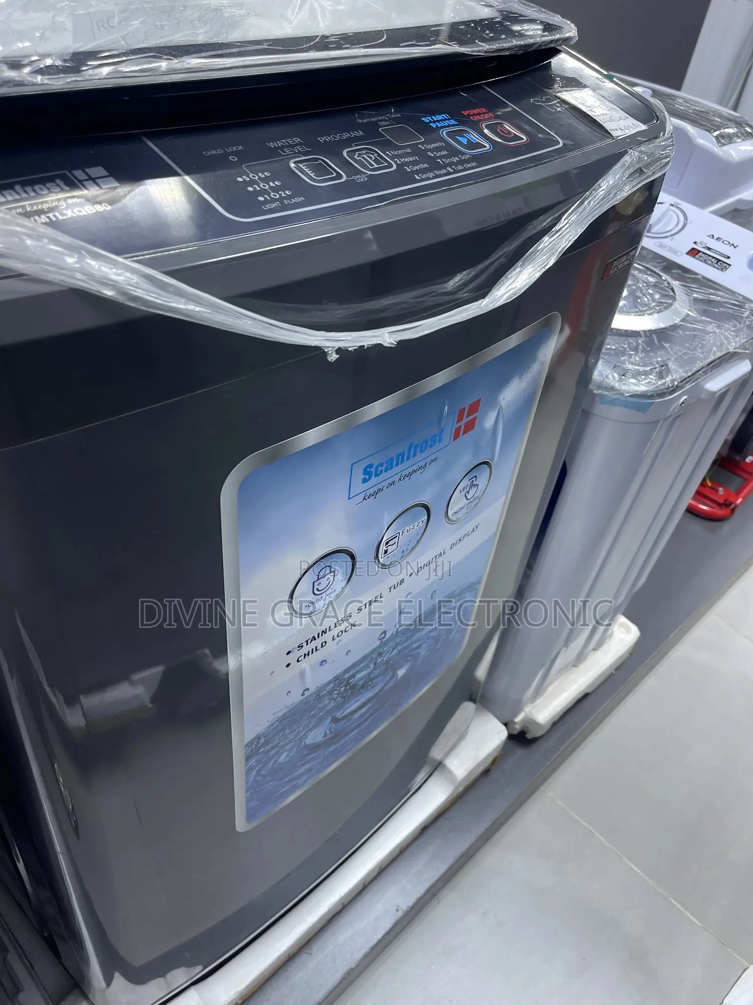 Brand New 8kg Scanfrost Top Loader Washing Machine