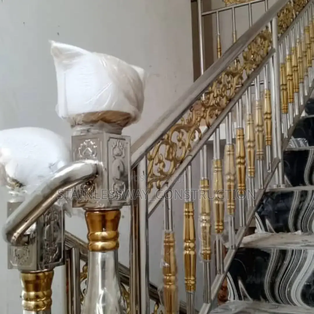 Stainless Handrails Steel With Touch of Gold