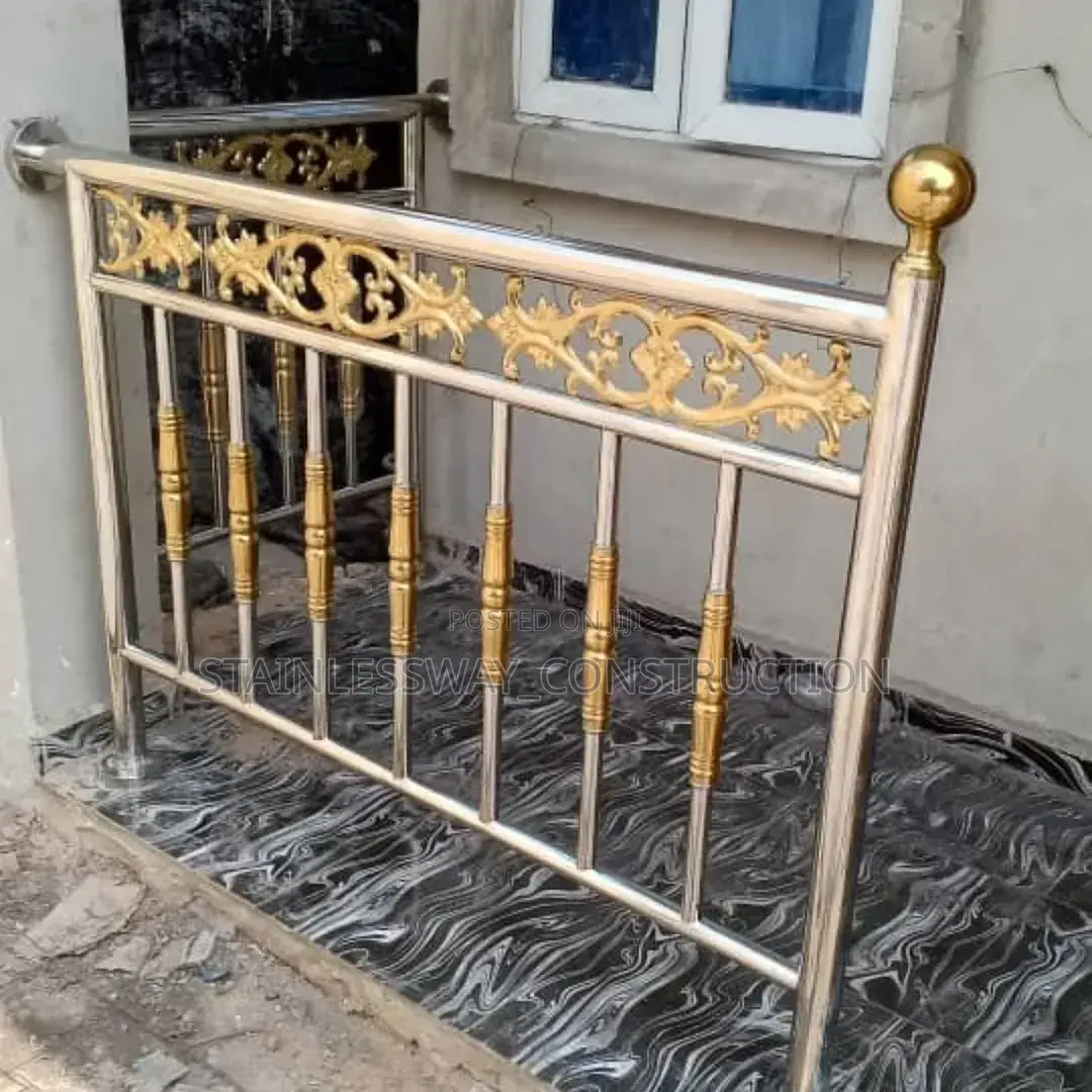 Stainless Handrails Steel With Touch of Gold