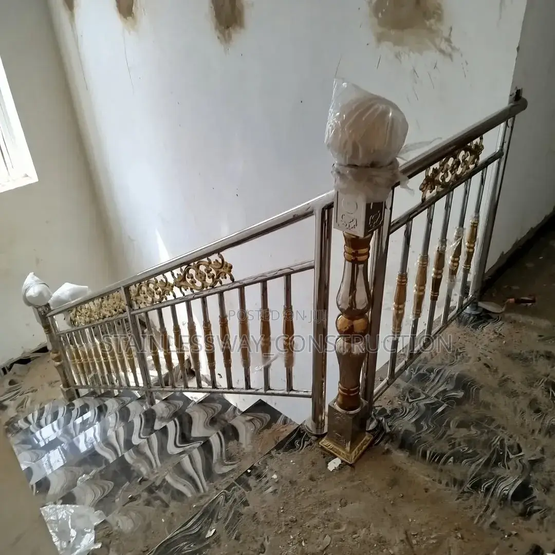 Stainless Handrails Steel With Touch of Gold