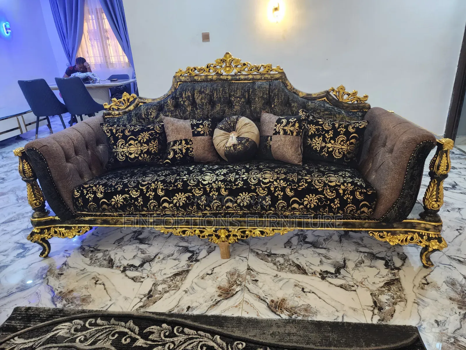 The Imperial Onyx Royal Sofa