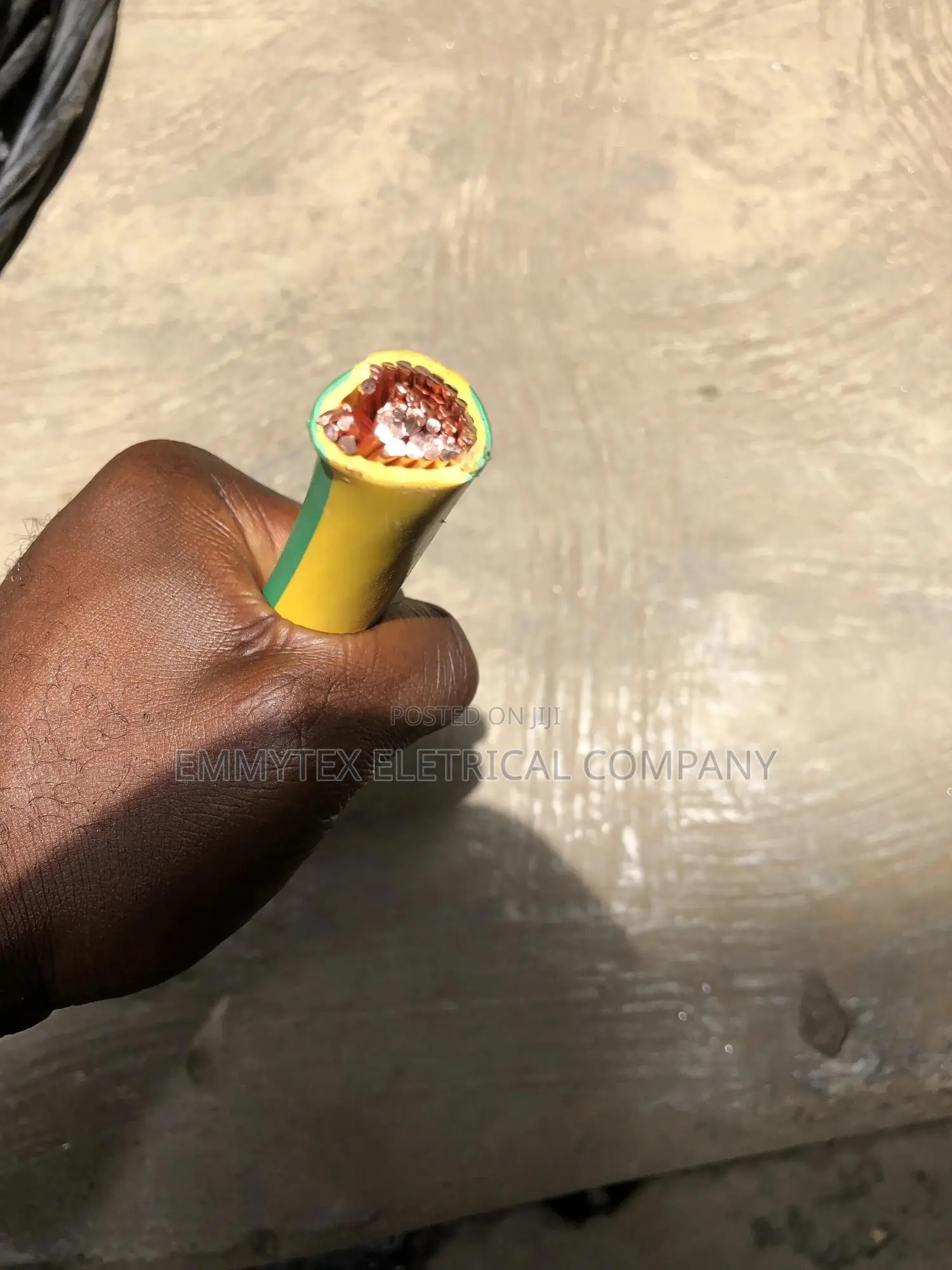 120mmx1 Green and Yellow Earth Cable
