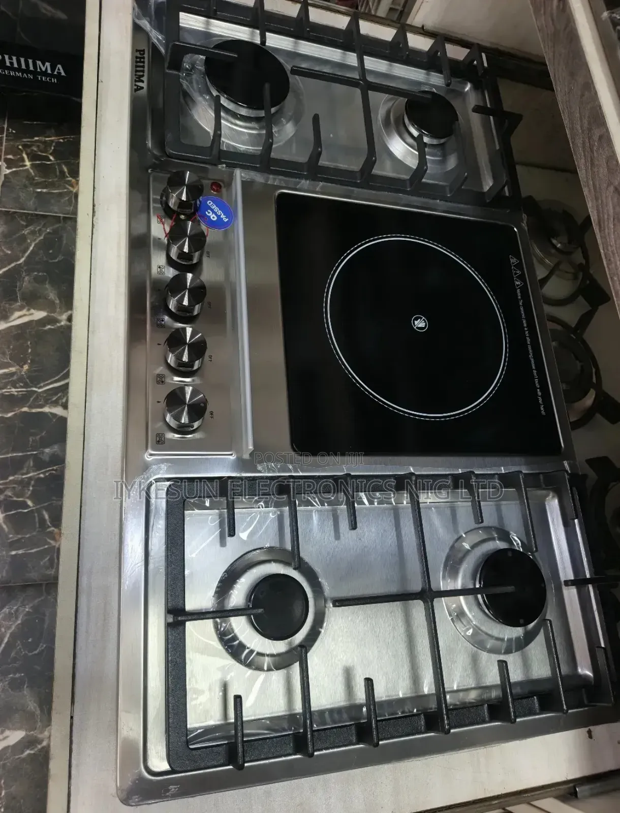 Original Phiima Built-in Premium Quality Luxury 4+1 Gas Electric Hob