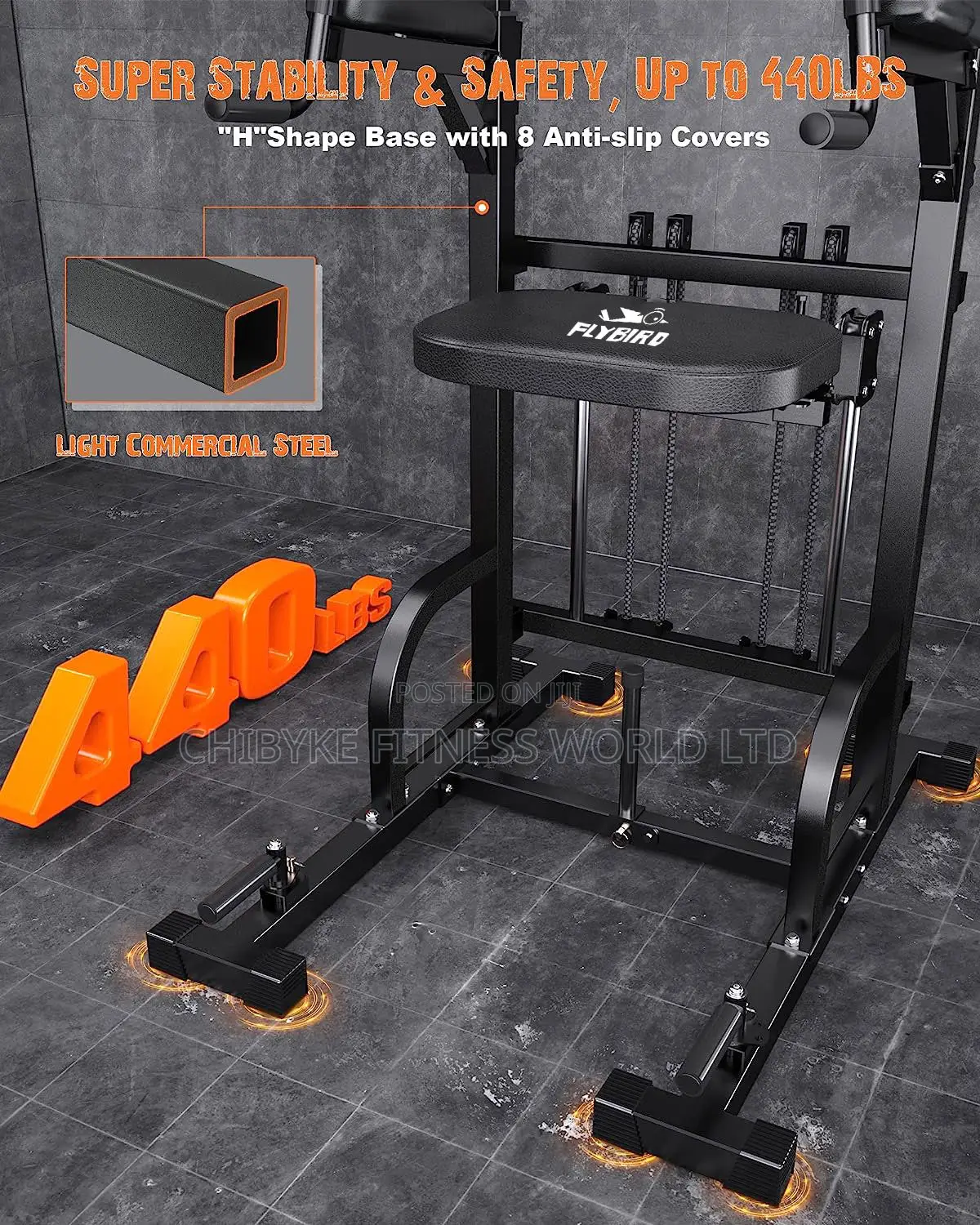 Flybird Commercial Power Tower (440lbs/220kg User Weight )