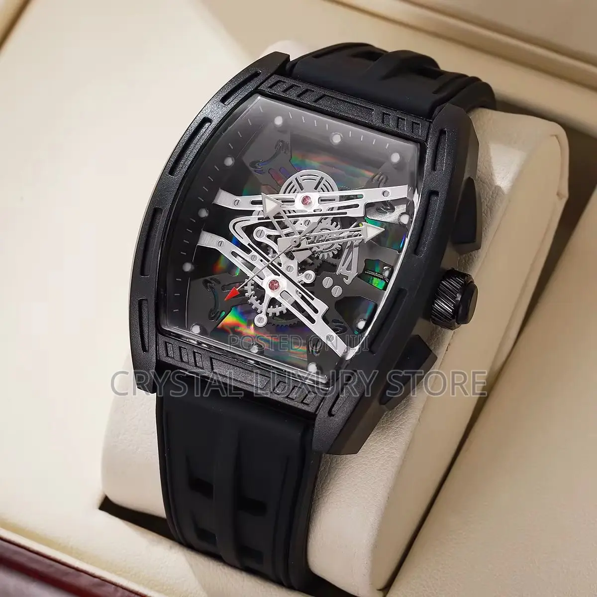 Curren Quality Luxury Men Rubber Strap Wristwatch