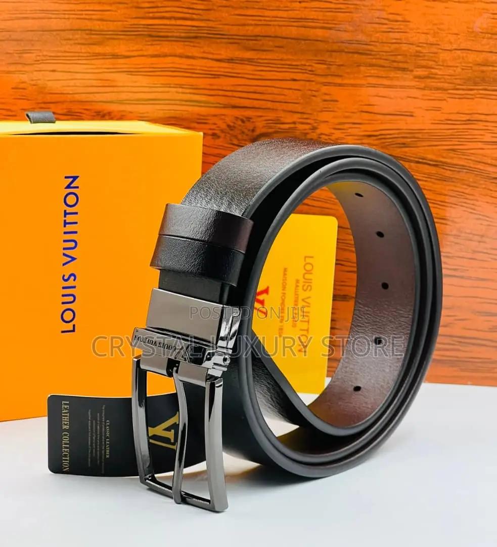 2 Side Tommy Hilfiger Quality Luxury Men Genuine Leather Belt