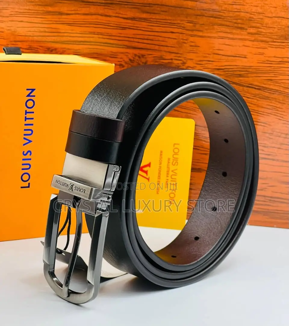 2 Side Tommy Hilfiger Quality Luxury Men Genuine Leather Belt