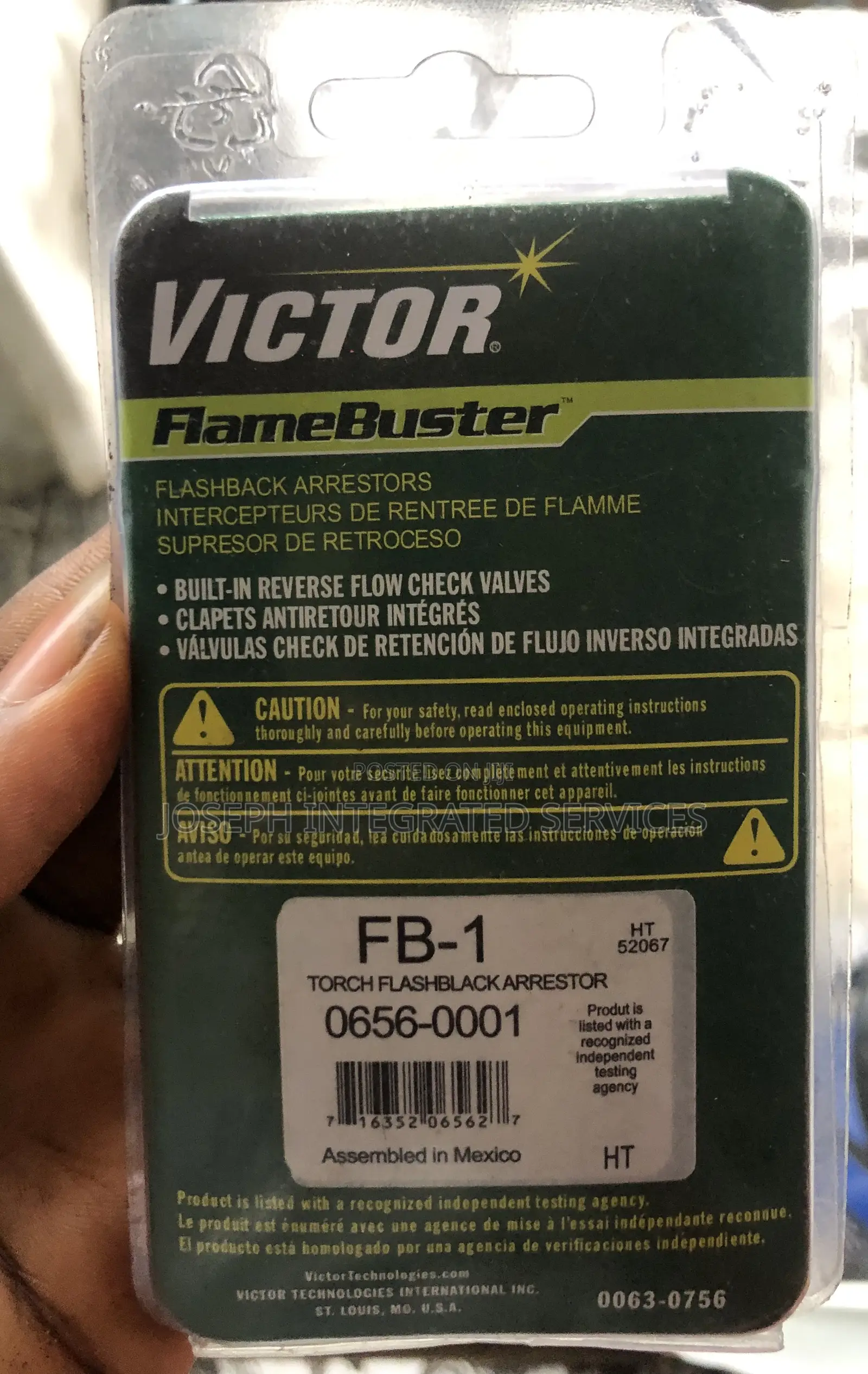 Victor Flamebuster Flashback Arrestor
