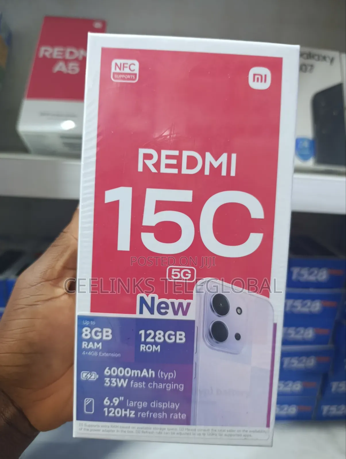 New Xiaomi Redmi 15C 4G 128 GB Black