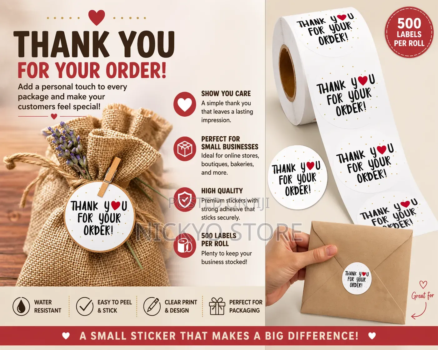 Thank You Sticker Labels