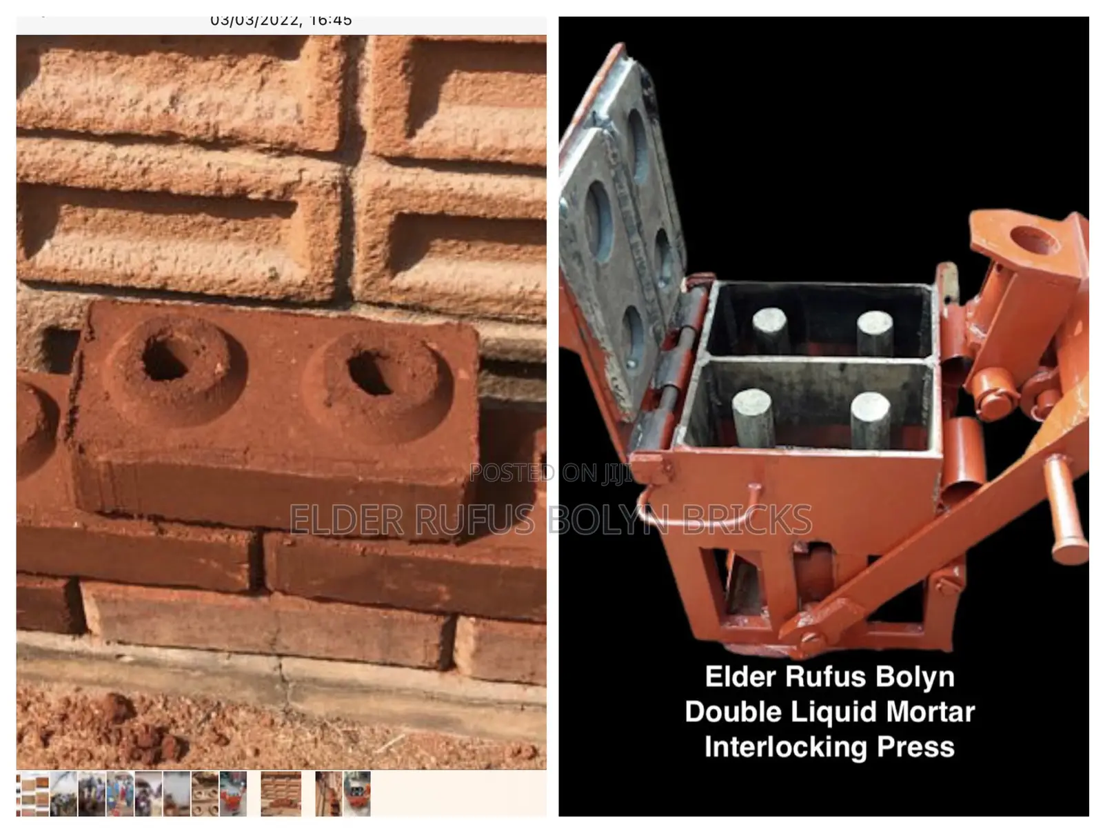 Lego Interlocking Brick Making Press Machine-Liquid Mortar