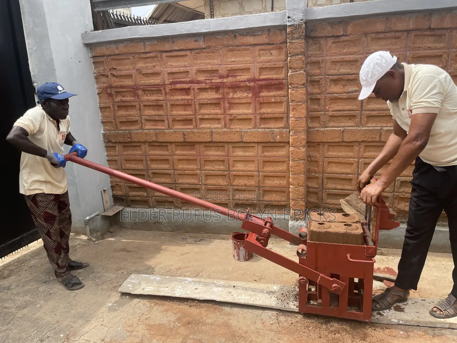 Lego Interlocking Brick Making Press Machine-Liquid Mortar
