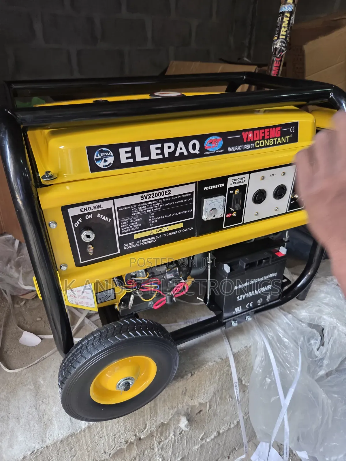 Elepaq 10kva Petrol Generator – Heavy Duty Machine