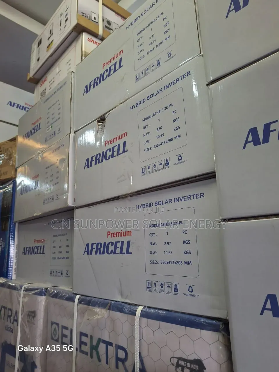 6.2kva/48v Africell Hybrid Solar Inverter