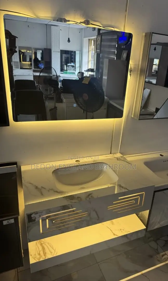 Executive Marble Basin With Led Mirror