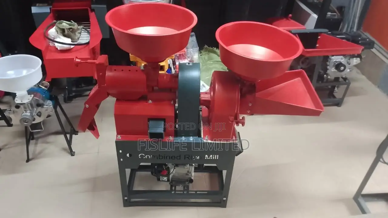 Combined Rice Mill 2 in 1 With Engine 7.5hp