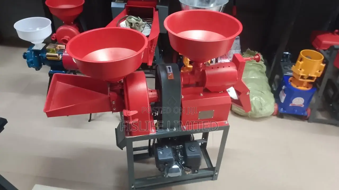 Combined Rice Mill 2 in 1 With Engine 7.5hp