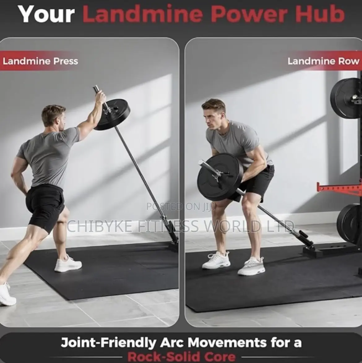 Commercial Squat Rack With Land Mine And Pull Up Bar.