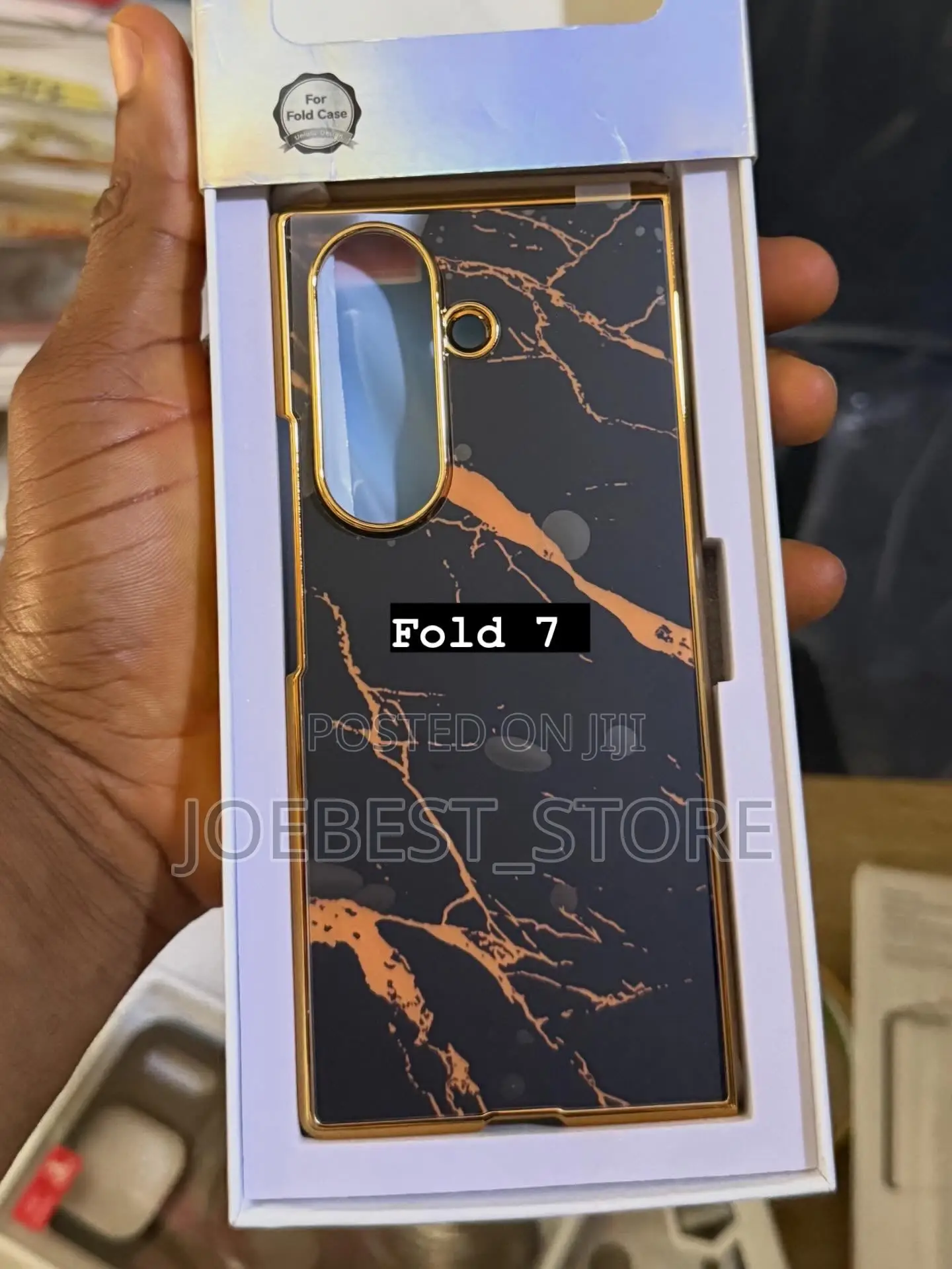 Samsung Galaxy Zfold 7 Marble Case With Front Glass