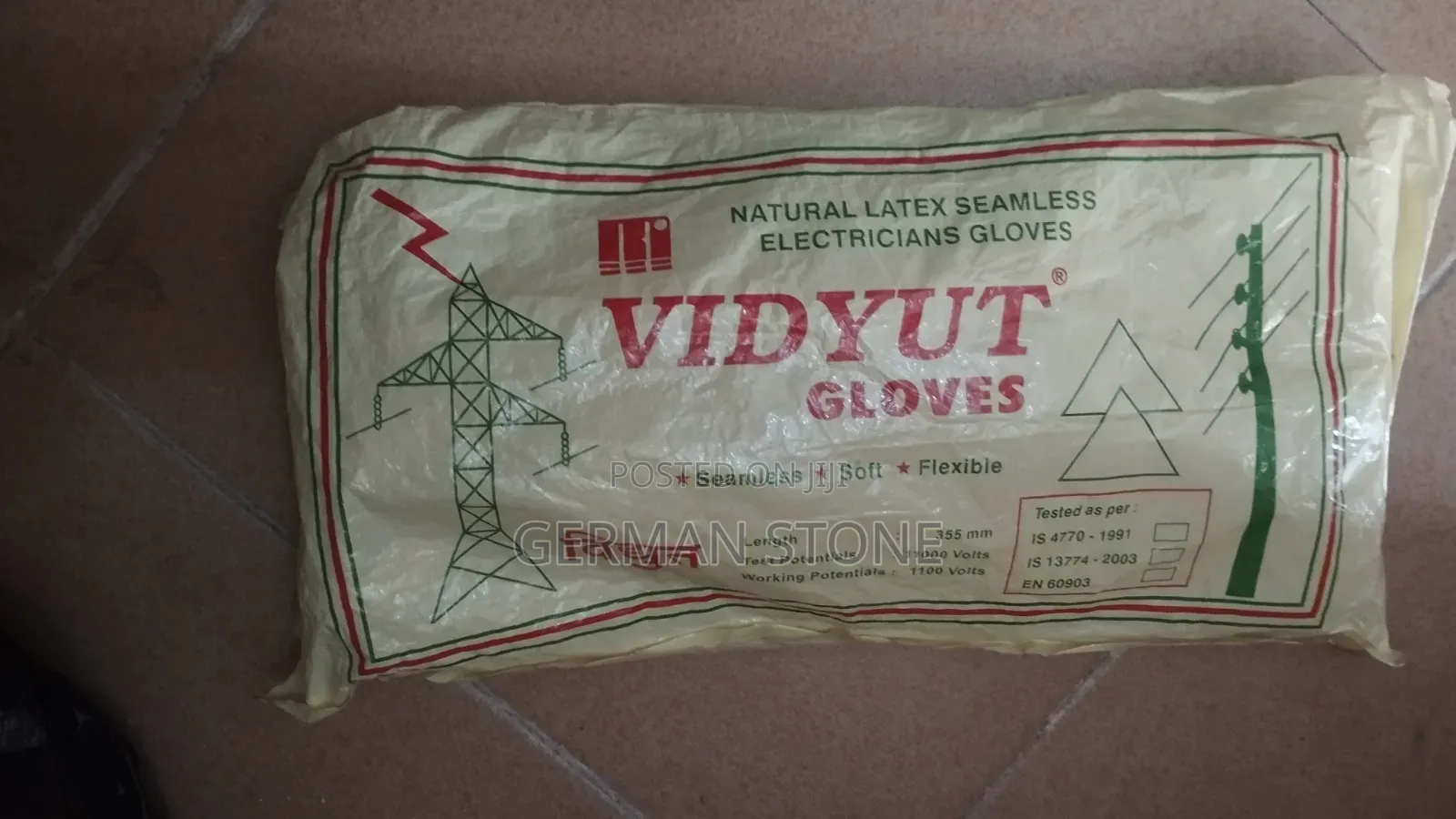 Industrial 11 Kv Electrical Safety Gloves
