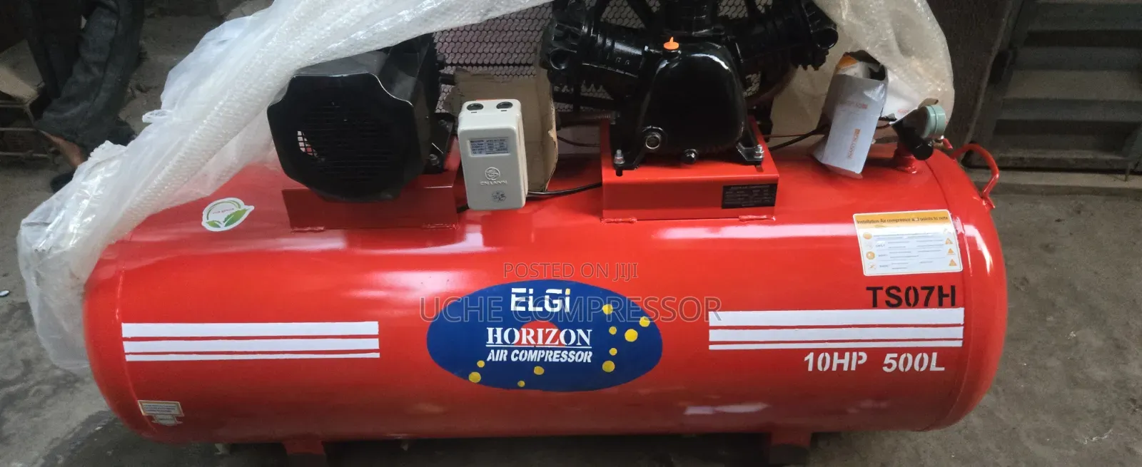 Air Compressor 10hp 7.5kw 10bar 500liter