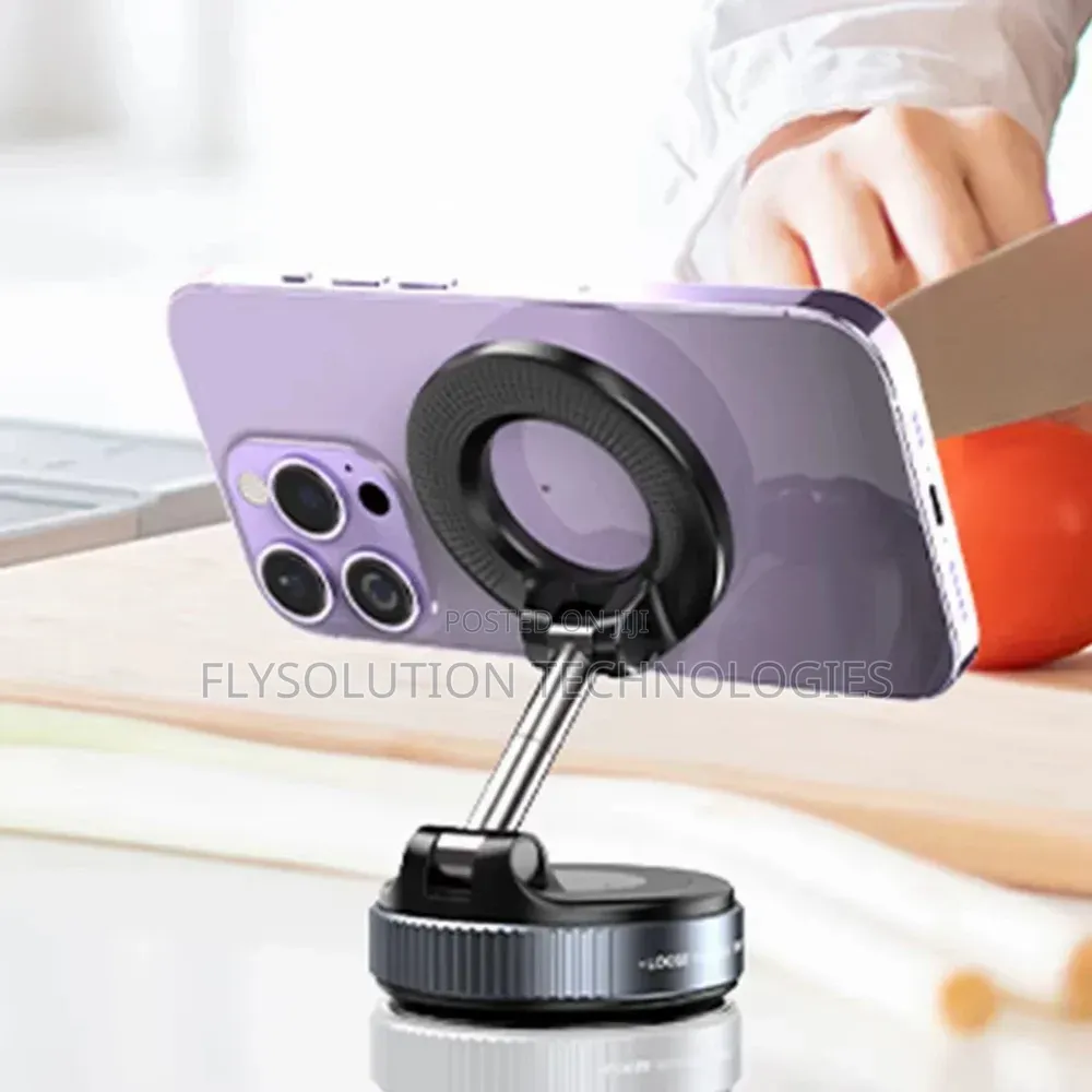 Vacuum Magnetic Suction Mount 360 Adjustable Free Phone Holder
