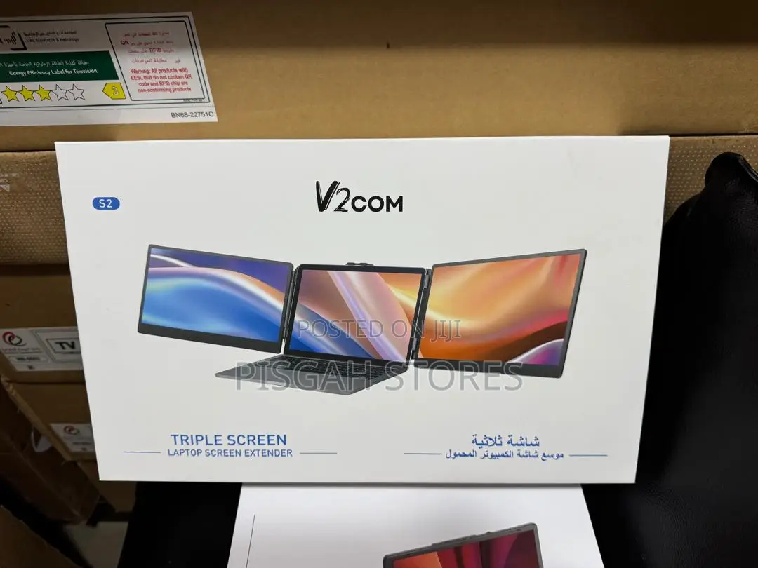V2com Triple Laptop Screen Extender 14'' S2
