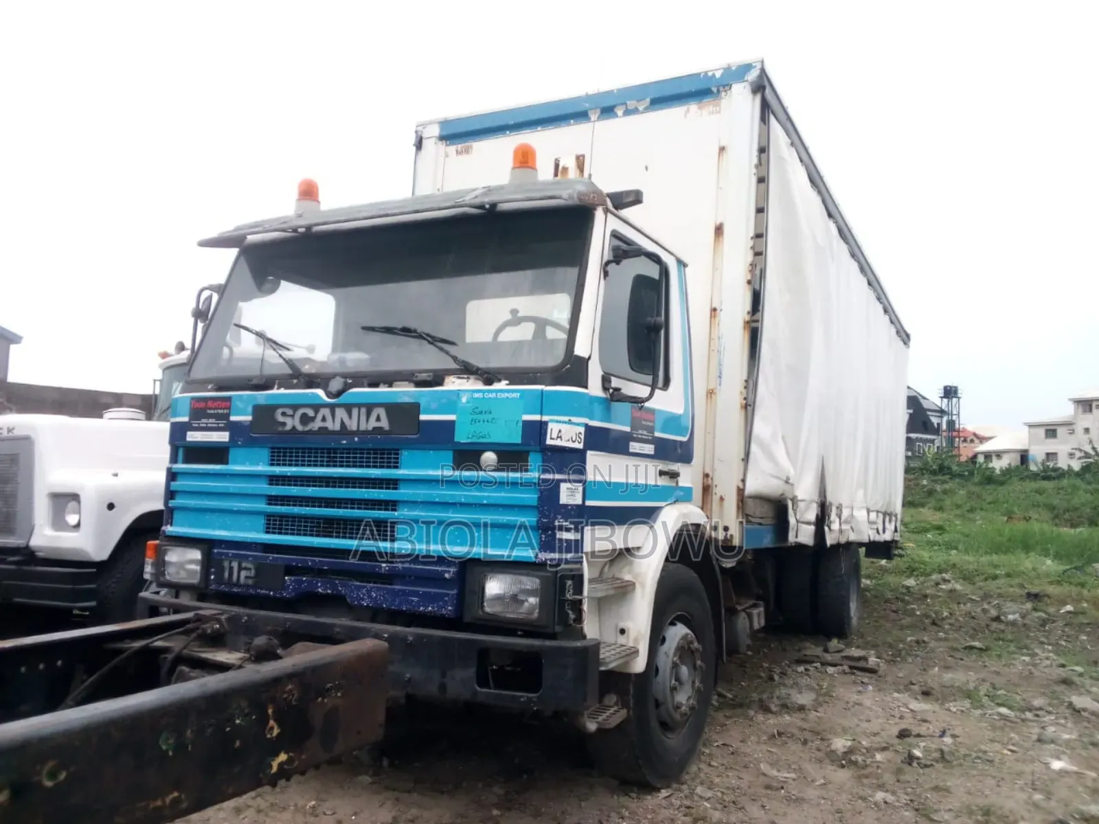 Scania 112h Blue Trampoline Body