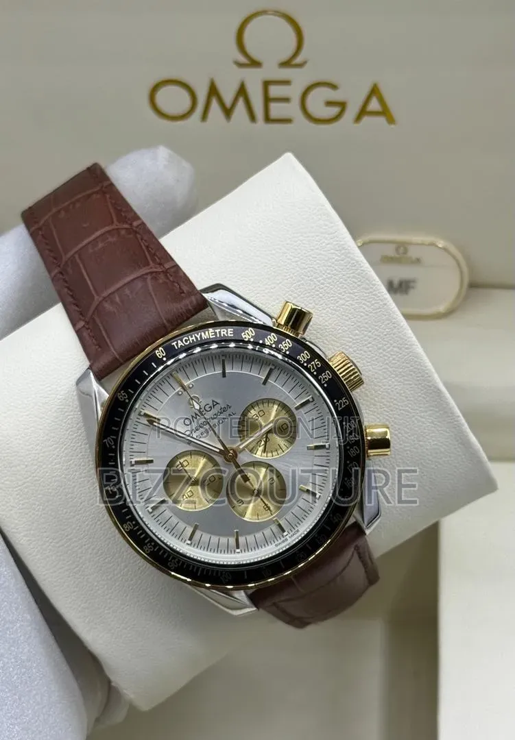 Original Omega Leather Strap Watch Available in Store