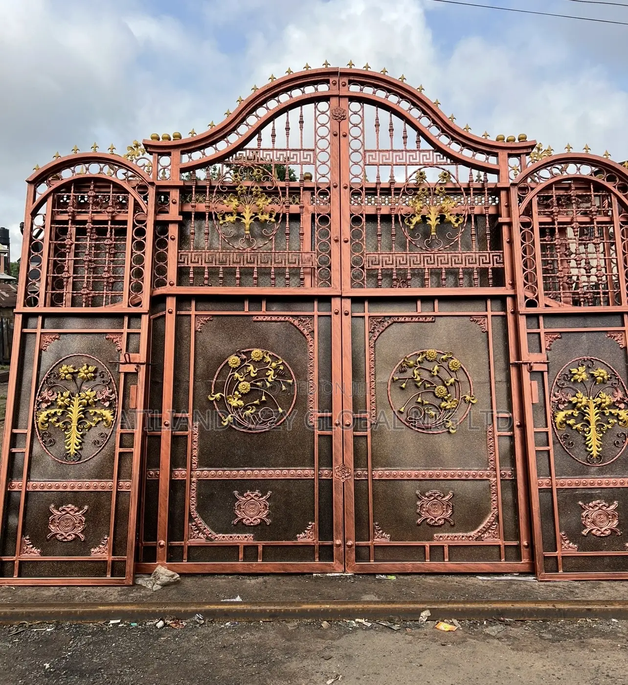 Wrought Iron Gate Biparting