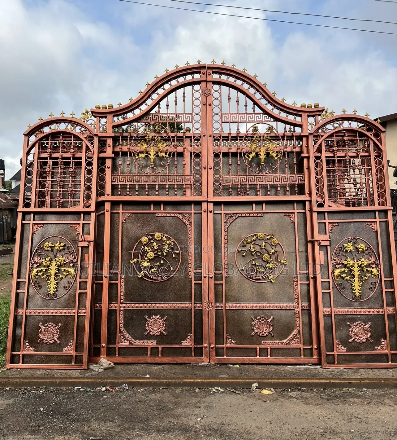 Wrought Iron Gate Biparting
