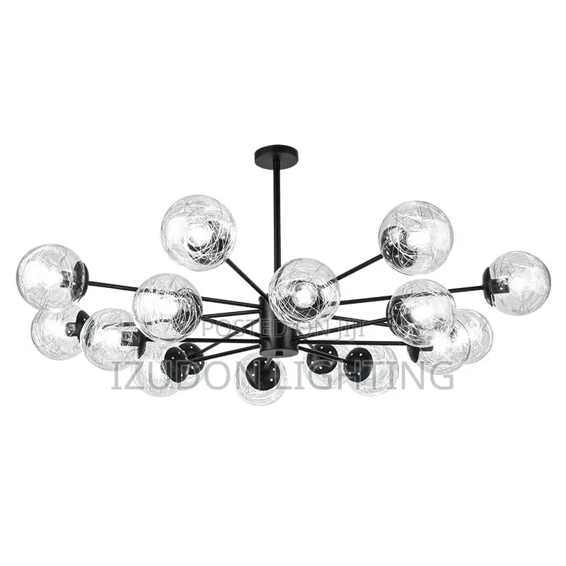 12 Glass Chandelier Light