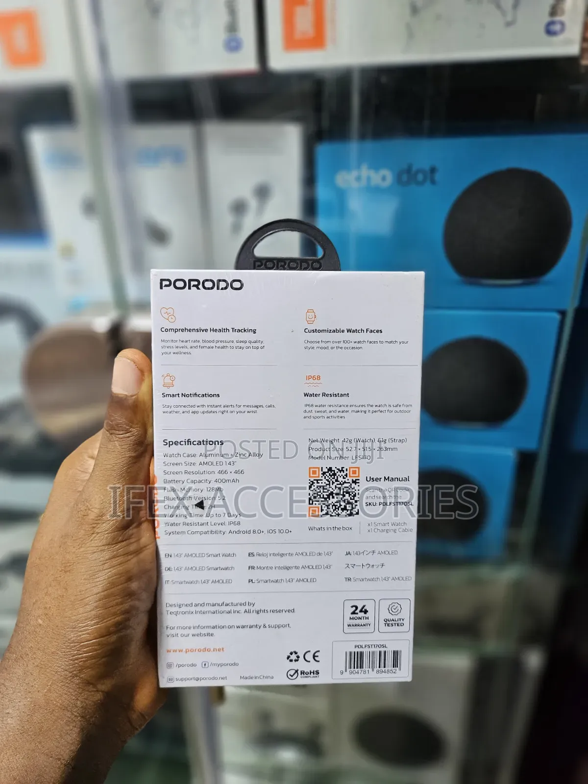 Porodo Fitpulse Pro Smart Watch