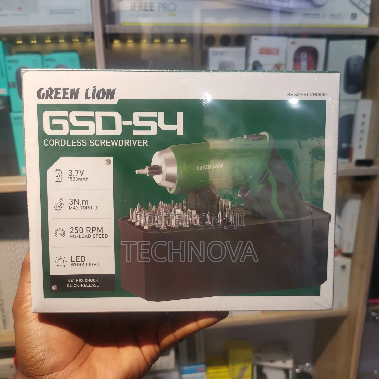 Green Lion GSD-54 Cordless Screwdriver Set