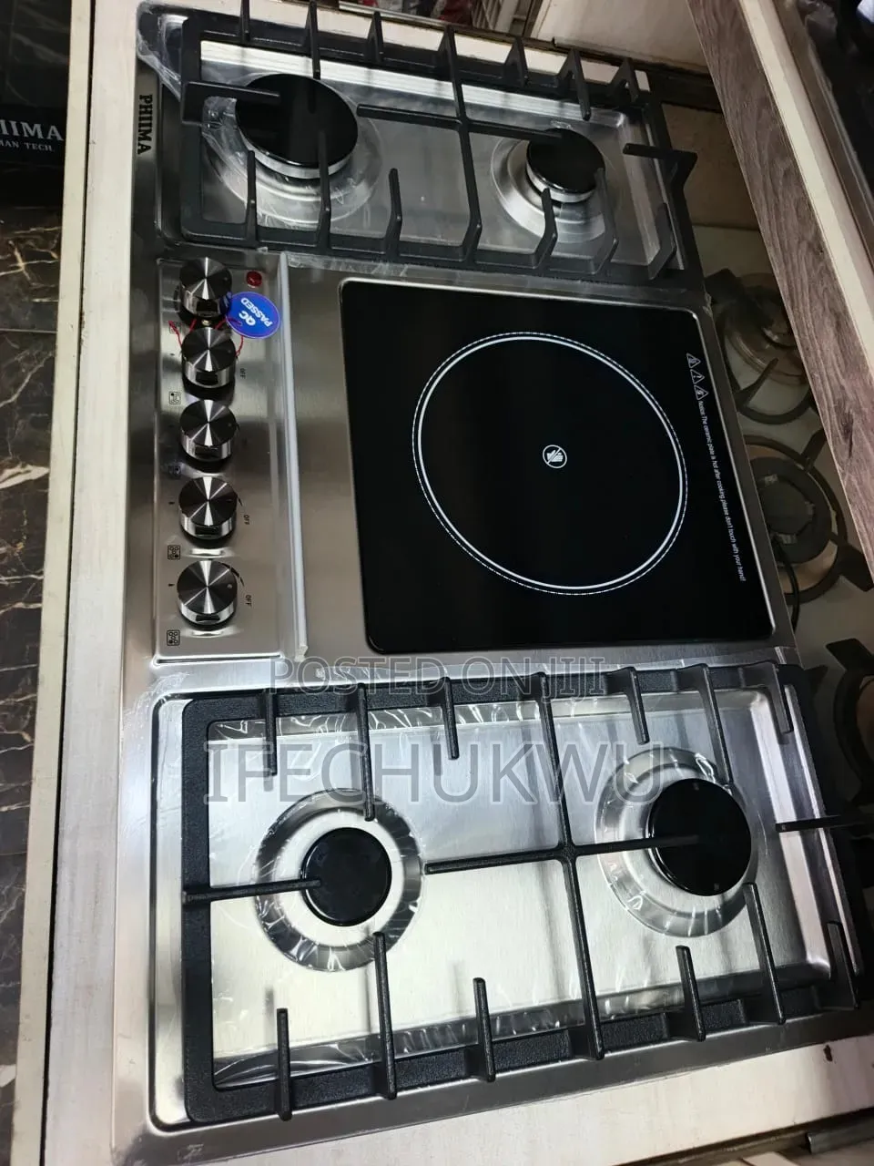 Quality Phiima Inbuilt 4+1 Gas Electric Automatic Cooker Hob 90cm