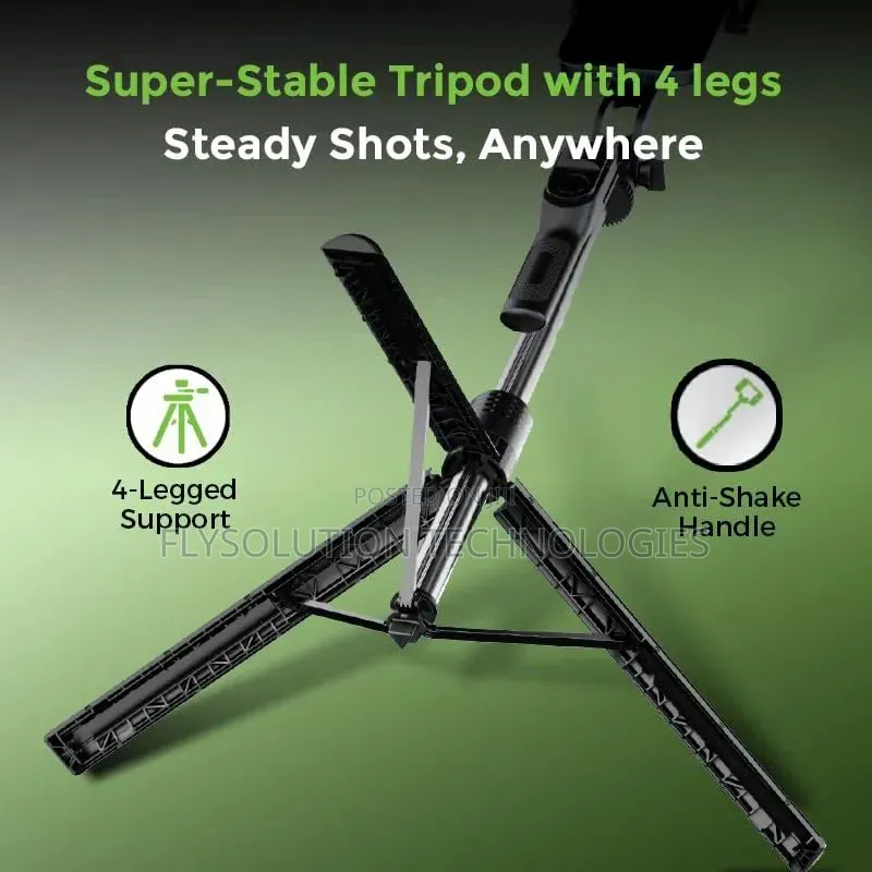 One Pop Up Sturdy Selfie Stick Tripod Stand -