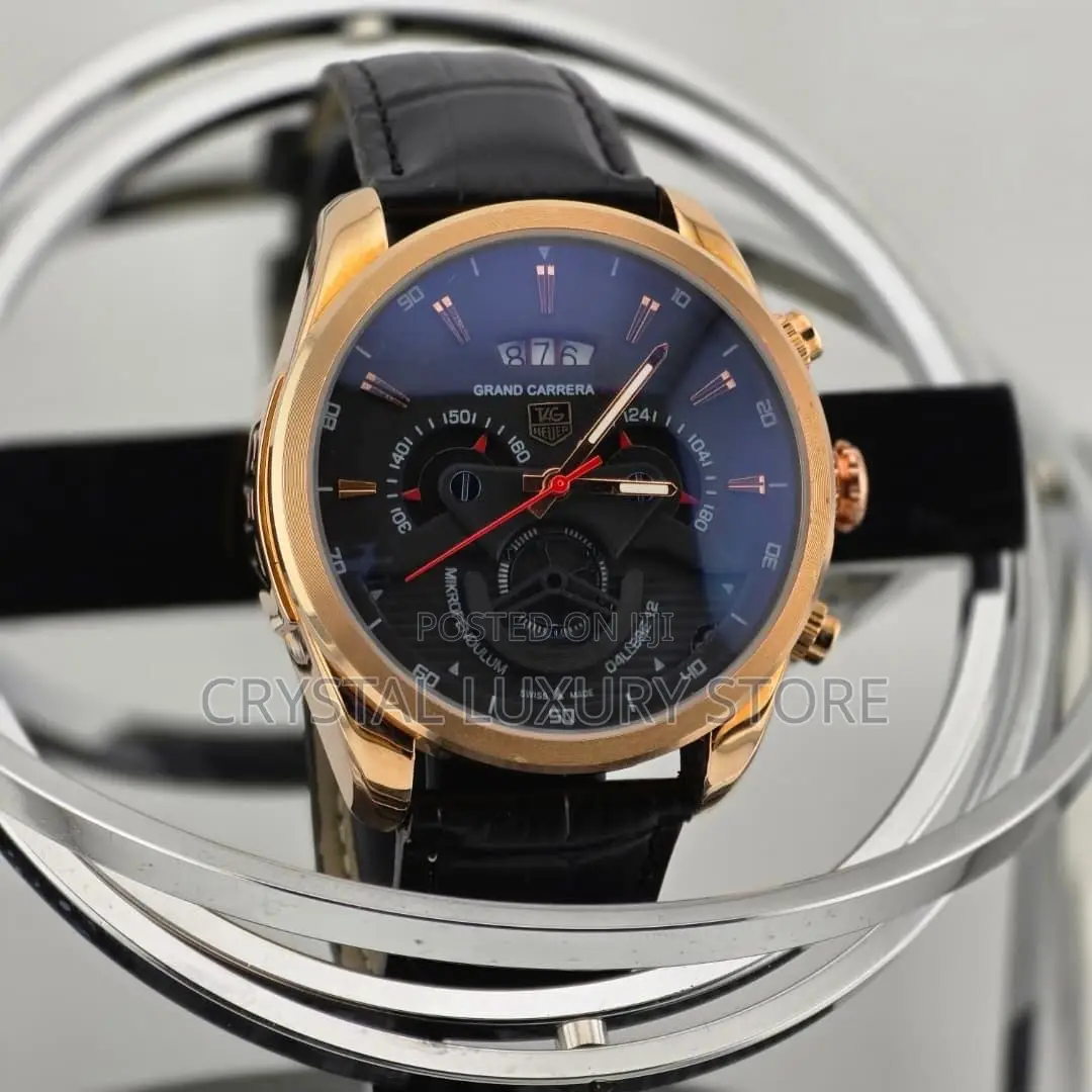 Carrera Quality Genuine Leather Wristwatch
