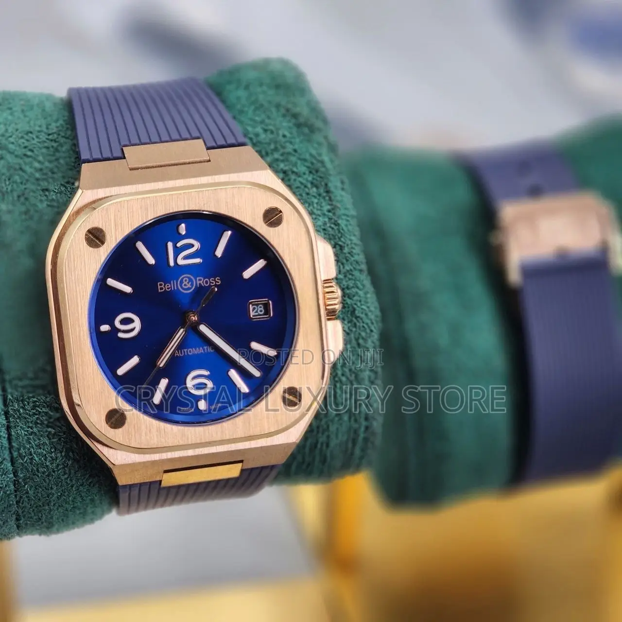Bell Rose Quality Luxury Men Automatic Engine Wristwatch
