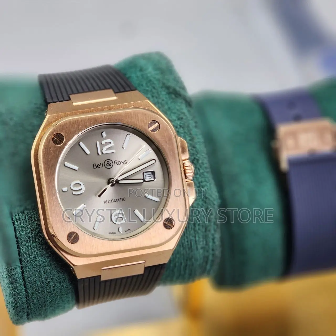 Bell Rose Quality Luxury Men Automatic Engine Wristwatch