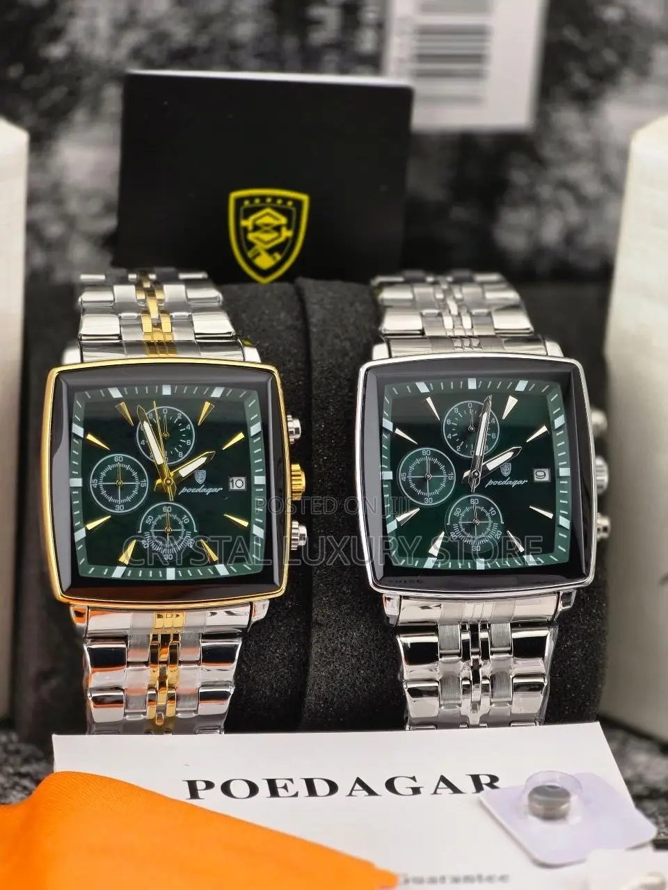 Poedagar Quality Men Chain Strap Wristwatch