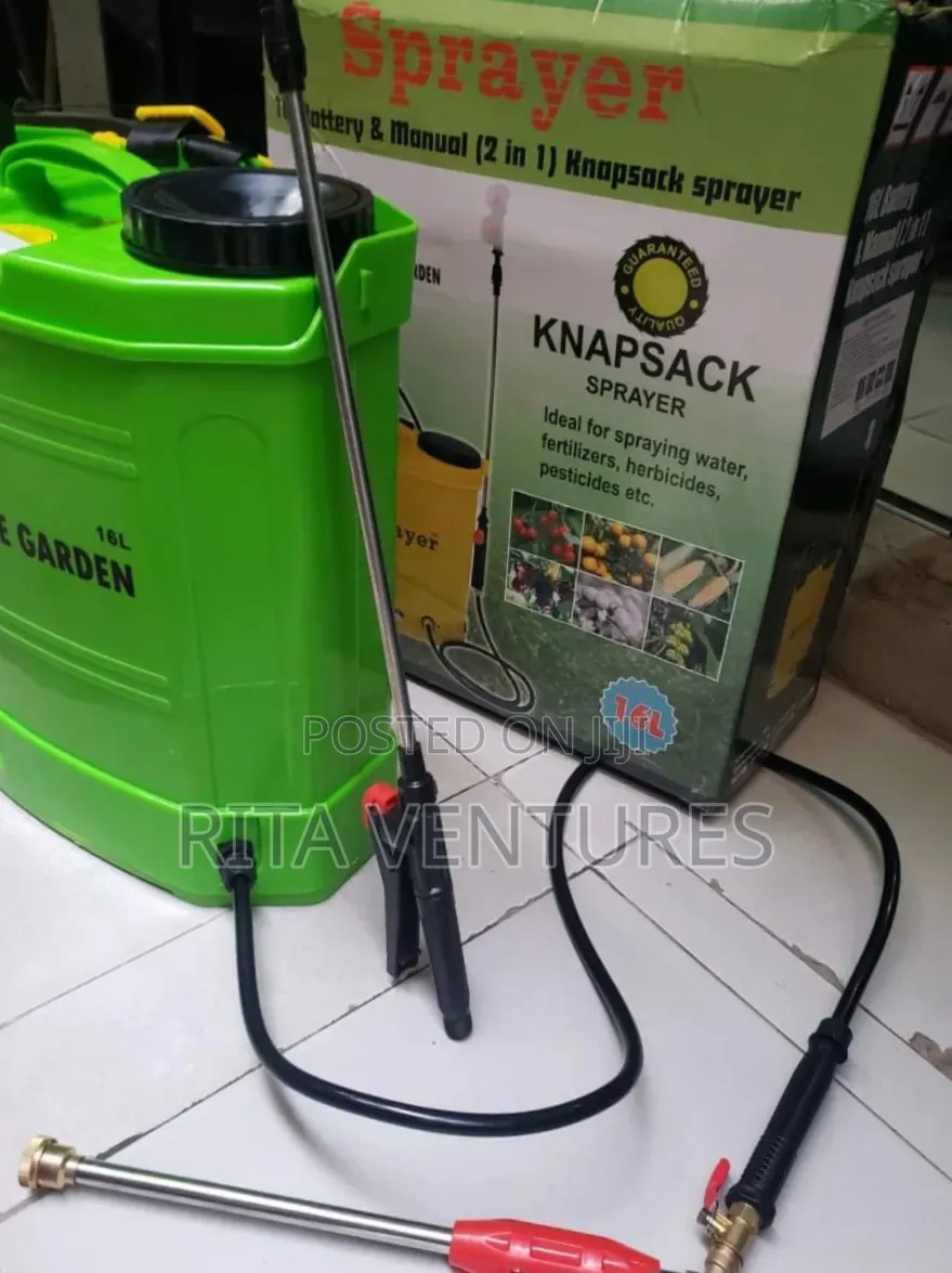 2 in 1 Rechargeable (Hand/Battery Powered) Knapsack Sprayer