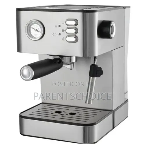 Hoffmans Hm-686 Electric Espresso Coffee Maker Machine - Silver