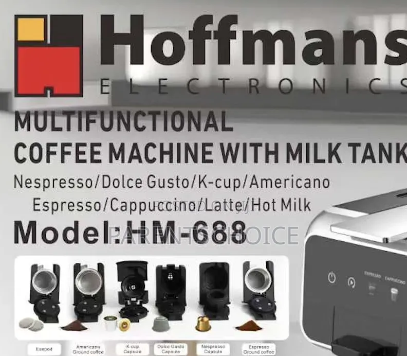 Hoffmans Hm-688 Automatic Coffee Maker 20 Bar