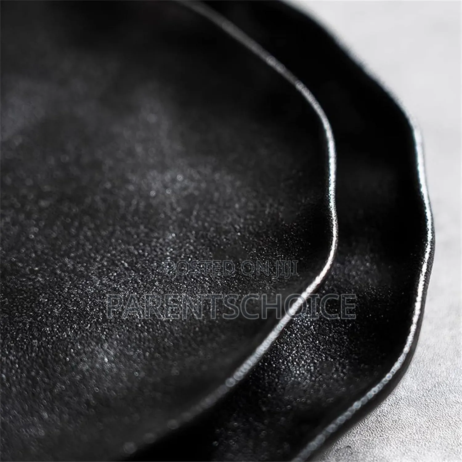 Melamine Designer Rock Round Plate - 12pcs