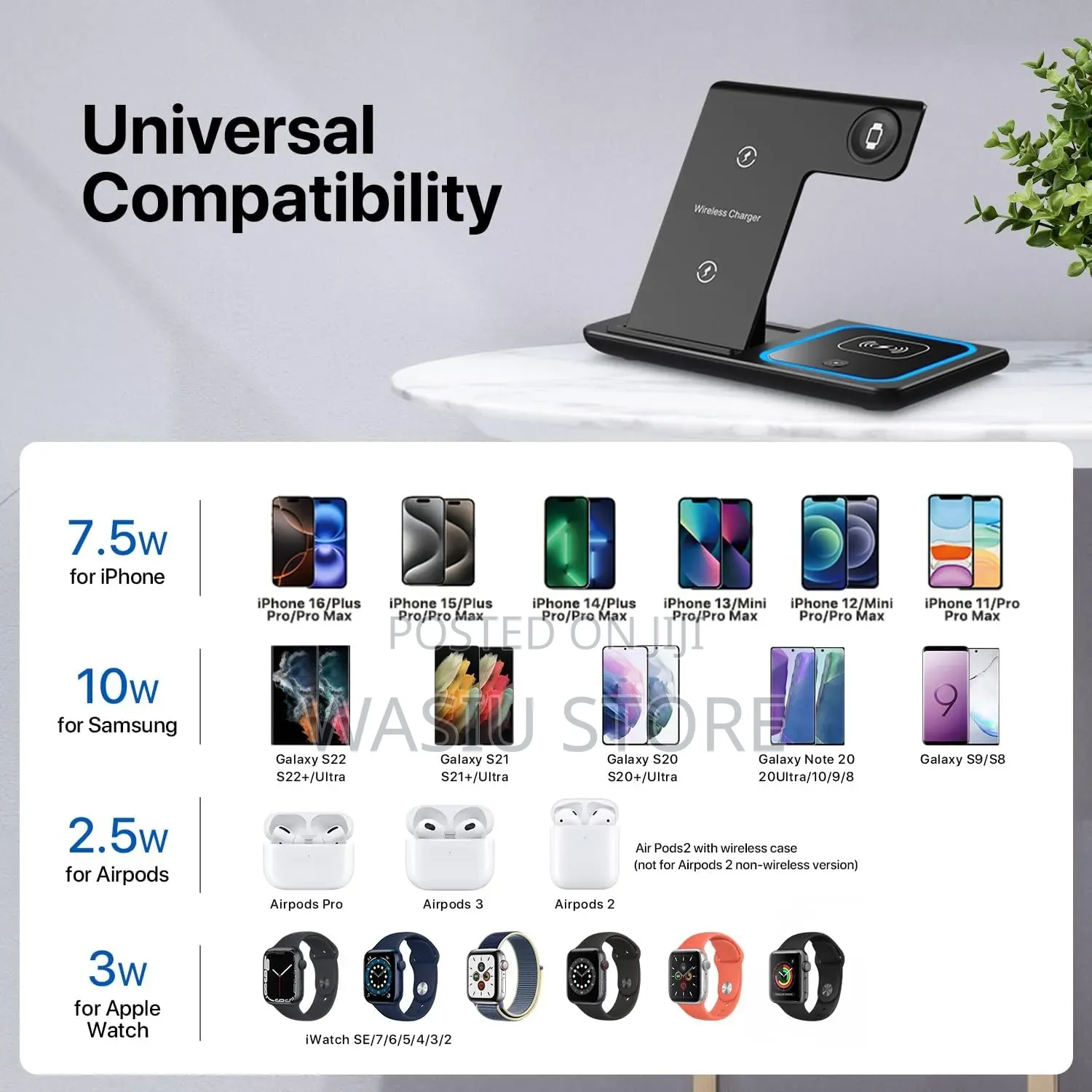 3-in-1 Foldable Wireless Charger Station